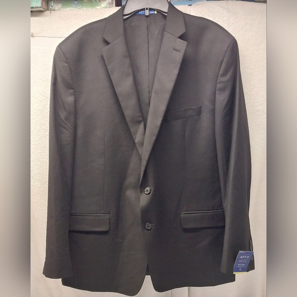 Apt 9 Suit Jacket Blazer Size 48 Long Black NWT